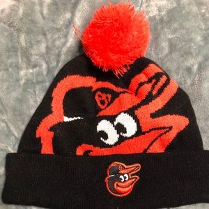 Orioles Beanie with Puff